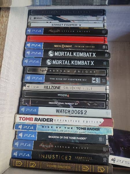 playstation 4 steel books and simple used games 1