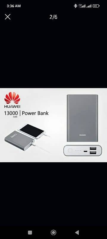 Huawei Power Bank Long Battery bekup 13000mh fast Charging Help full X 1