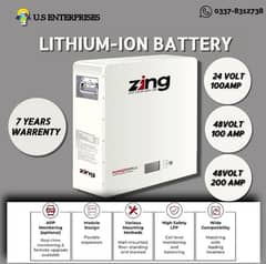 ZING LITHIUM ION 24V 100AH