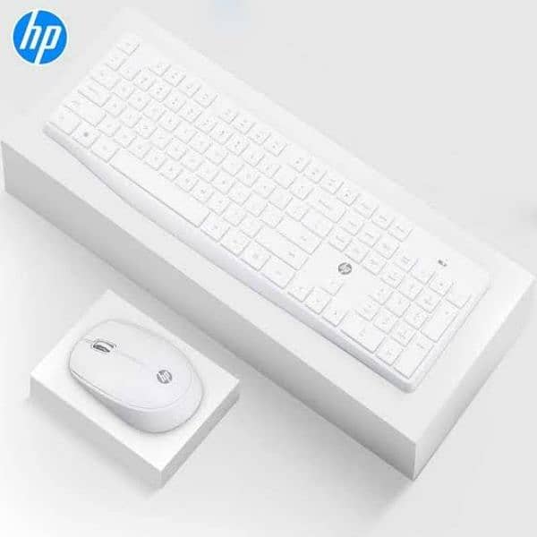 Hp Cs10 Wireless Multi-device Keyboard and Mouse Combo White 0