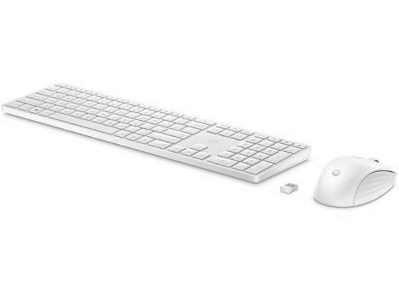 Hp Cs10 Wireless Multi-device Keyboard and Mouse Combo White 1