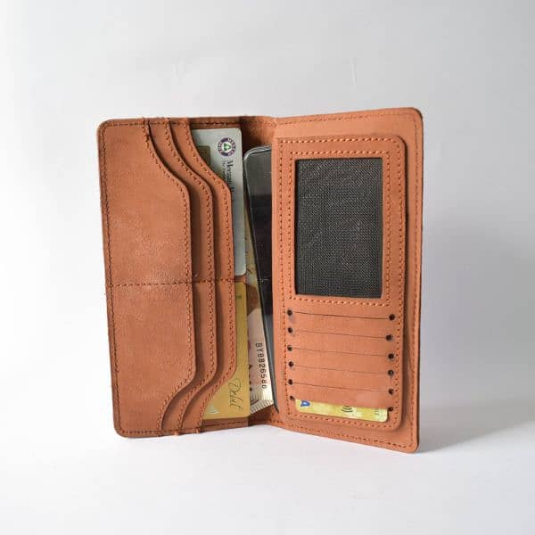 Original leather long wallet 1