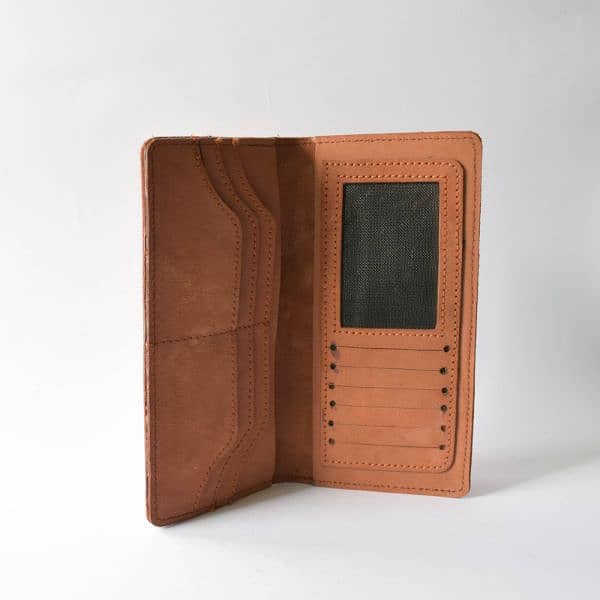 Original leather long wallet 2