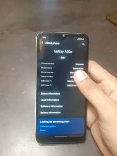 Samsung A30s 4/64 PTA approved all OK body condition 10/7