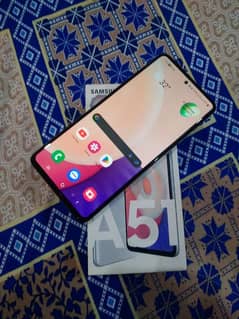 SAMSUNG A51 Mobile 6/128 Gb with Box jenion charger no open no repair