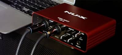 Audio interface Nux 2 channel input 4 balanced output 2 normal output