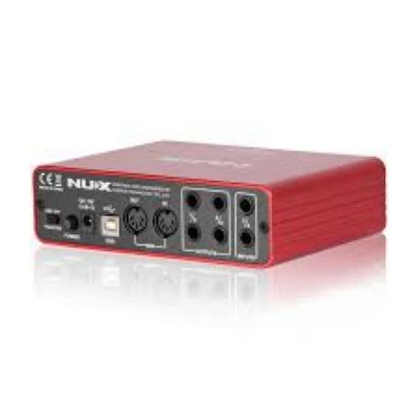 Audio interface Nux 2 channel input 4 balanced output 2 normal output 3