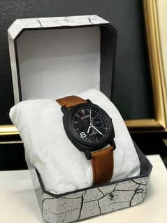 Man leather Strap Watch