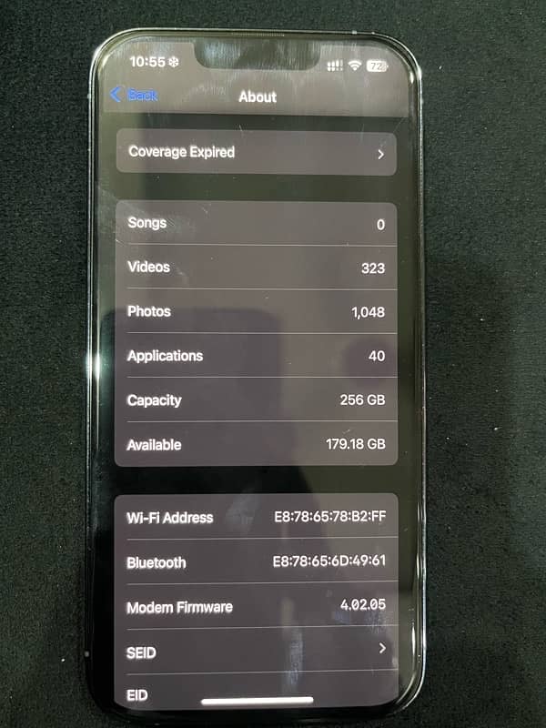 Iphone 13 pro 256 gb pta approved BH 85 7