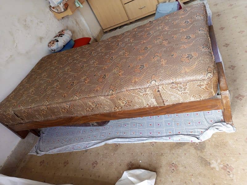 wooden sheshum wood single bed 3