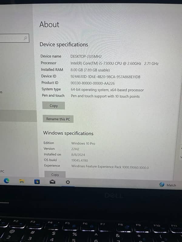 dell 7389 i5 7th gen Tuch screen 2