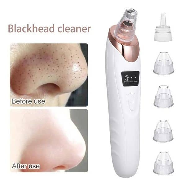 5 In 1 Electric Blackhead Acne Oil Remover Vacuum Suction Face Pore C 2