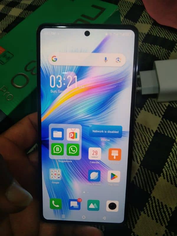 infinix not 30 pro 8+8/256GB , 68w main charger, 20w virles 6