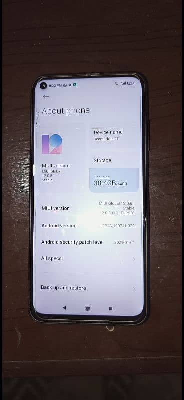 Redmi Note 9T 5G (4GB RAM, 64GB) single SIM - Used, Great Condition 1