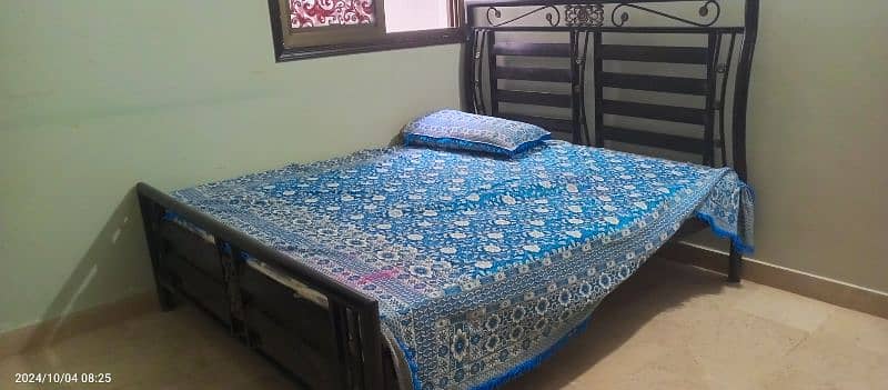 iron bed with mattress 4