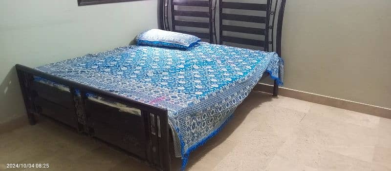 iron bed with mattress 6