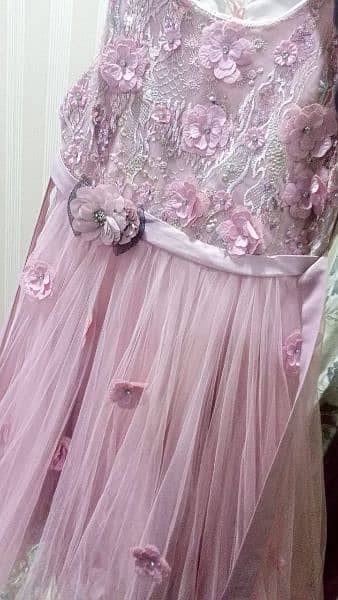 pink Cinderella tail frock 1