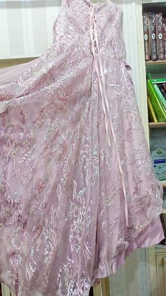 pink Cinderella tail frock 3