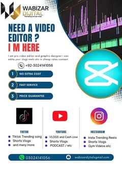 i am video editor and graphic designer