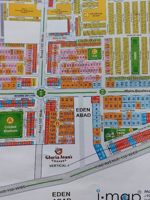 LDA APPROVED 10-MARLA PLOT 60FEET ROAD BLOCK C 1