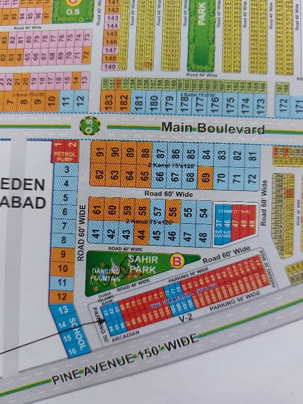 11-MARLA COMMERCIAL PLOT FOR SALE ON MAIN BOULEVARD 0