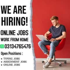 Male and Female Staff needed for Office working and Online working