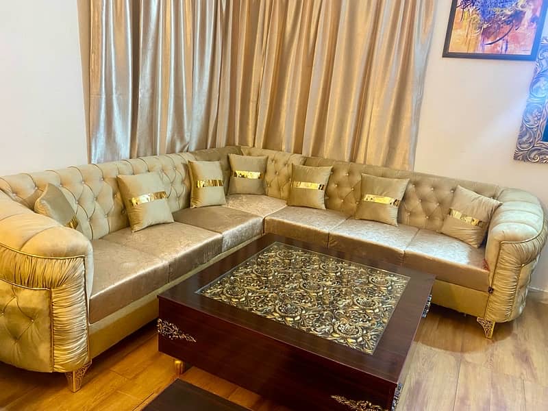 Few months used 7,seater Lshape corner sofa excellent condition 1