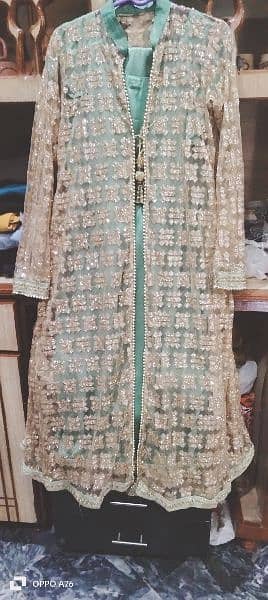 silk suit with net gown 0