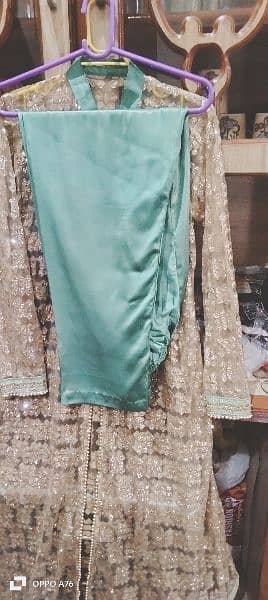 silk suit with net gown 3