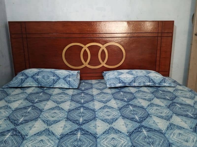 Double Wooden Bed Set 3