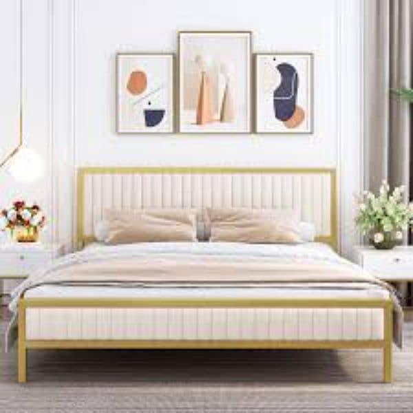 Double Bed/Iron Bed/Steel Bed//Bed Set/Furniture 4