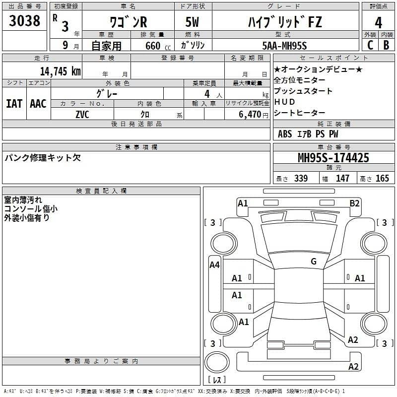 Suzuki Wagon R 2021 Hybrid Fz top of the line 4