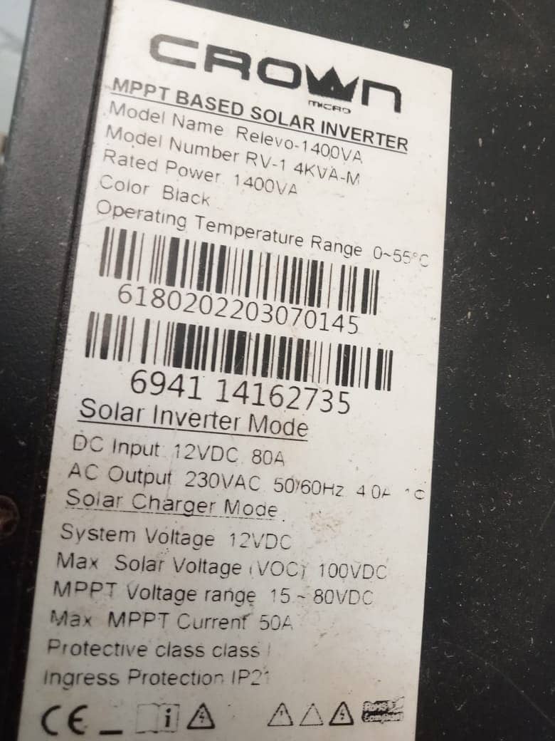 Crown Revelo 1400VA-800W Off Grid Solar Inverter 1