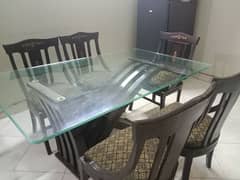 X shaped dining table with 5 chairs