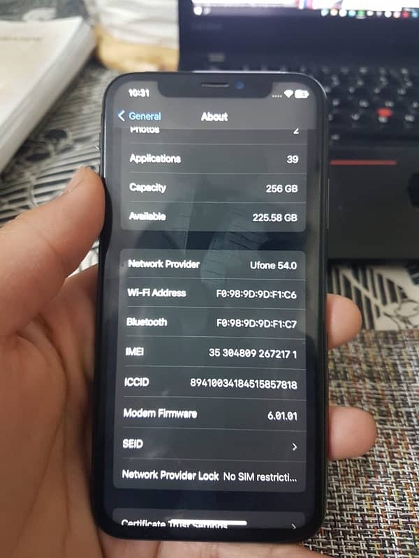 iphone X, 256gb, pta approved 5