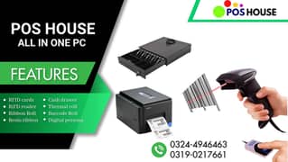 All in one pc | thermal printer  | Barcode Printer  |  Barcode Scanner