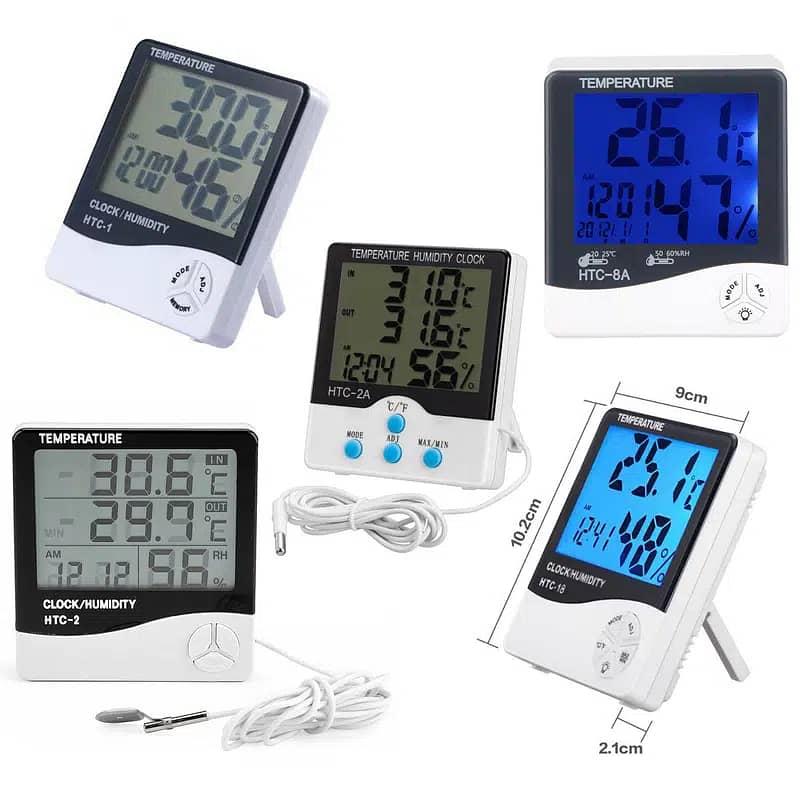 Digital LCD Hygrometer Temperature Humidity Meter HTC 1 HTC 2 TPM-10 0