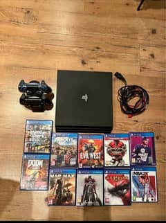 PS4 PRO 1TB 2 CONTROLLERS 10 GAMES