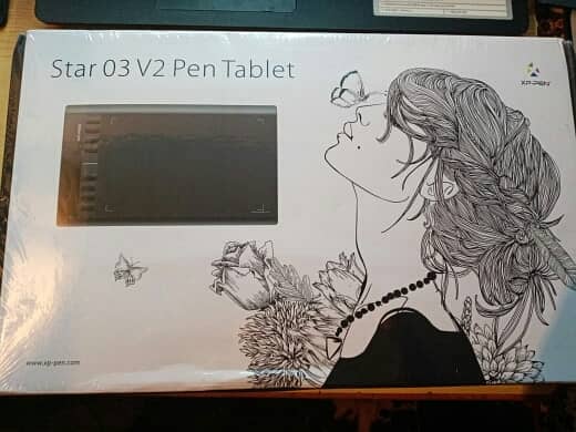 XP-PEN Star03 v2 Drawing Tablet 12 inch with 8 Hot Keys, Battery-free 2