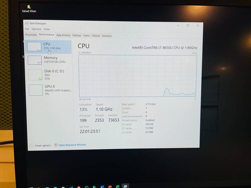 Dell Latitude 7490 core i7 8th Gen 16GB RAM 7