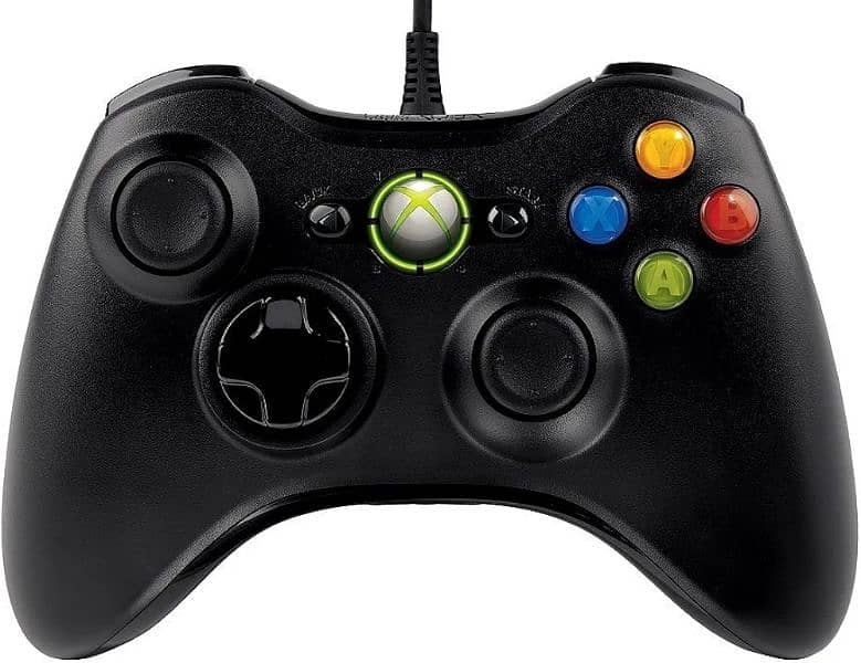 Stylish Black Colour Original Xbox Wired Controller 0