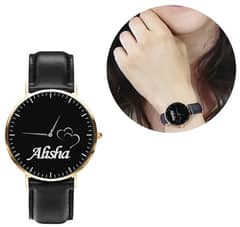 Customized Name Stylish Watch For Girls 0