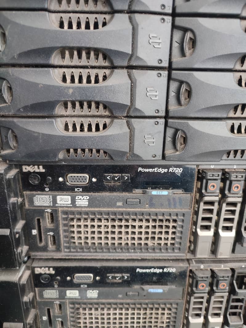 Dell R720 Servers with 42U Rack + Dell MKYSAN01 2