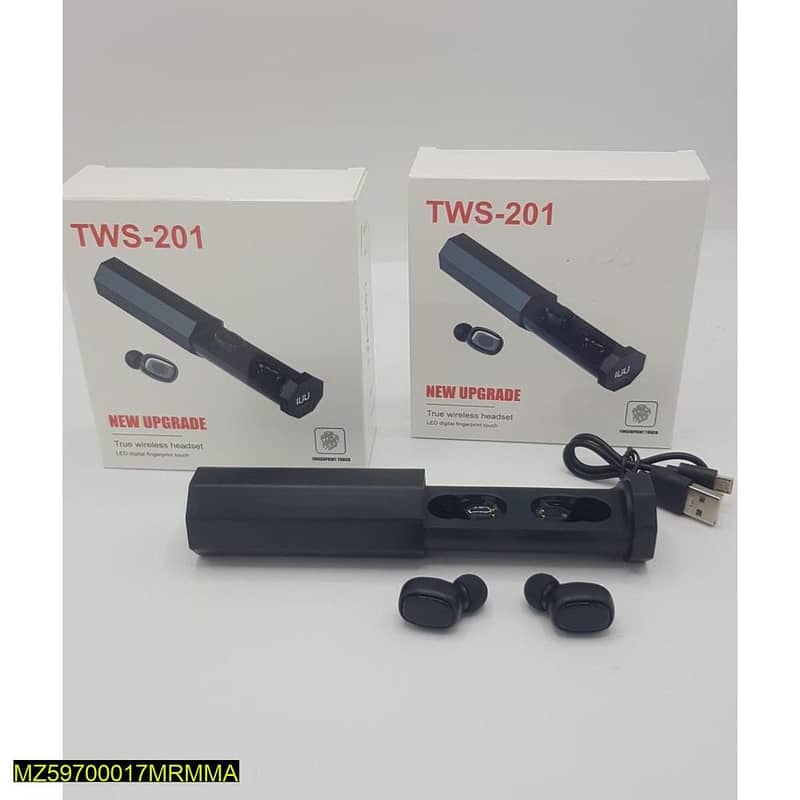 TWS-201 Earbuds Black 4