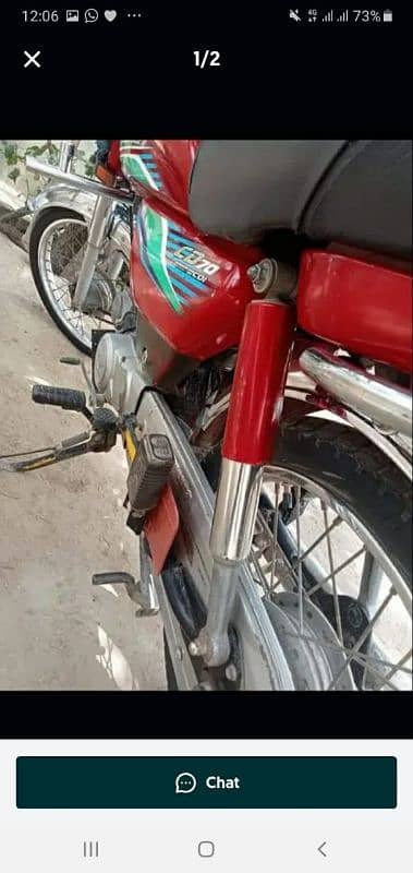 Honda Cd70cc All Pepper Clear Model 17 Karachi No,,0349-7520844 0