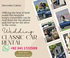 Luxury Wedding Car Rental Mercedes Convertible - Lahore only 0