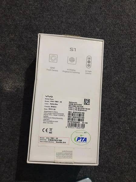 Vivo S1 4/128GB pta approved 100% original phone with box /Not kit 1