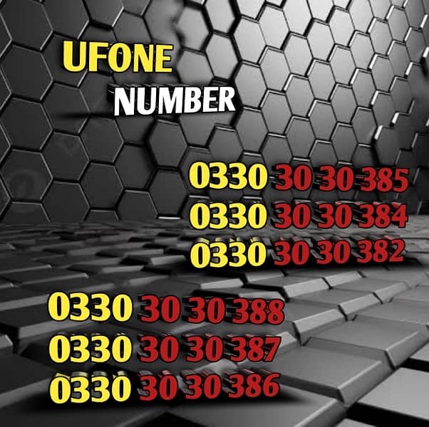 UFONE family number available 0