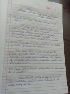 Handwriting Assignment work