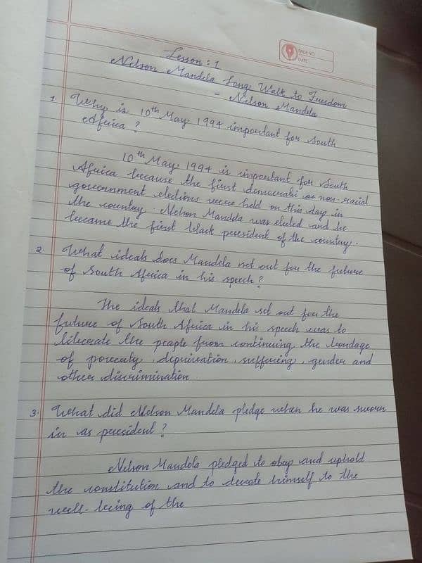 Handwriting Assignment work 0